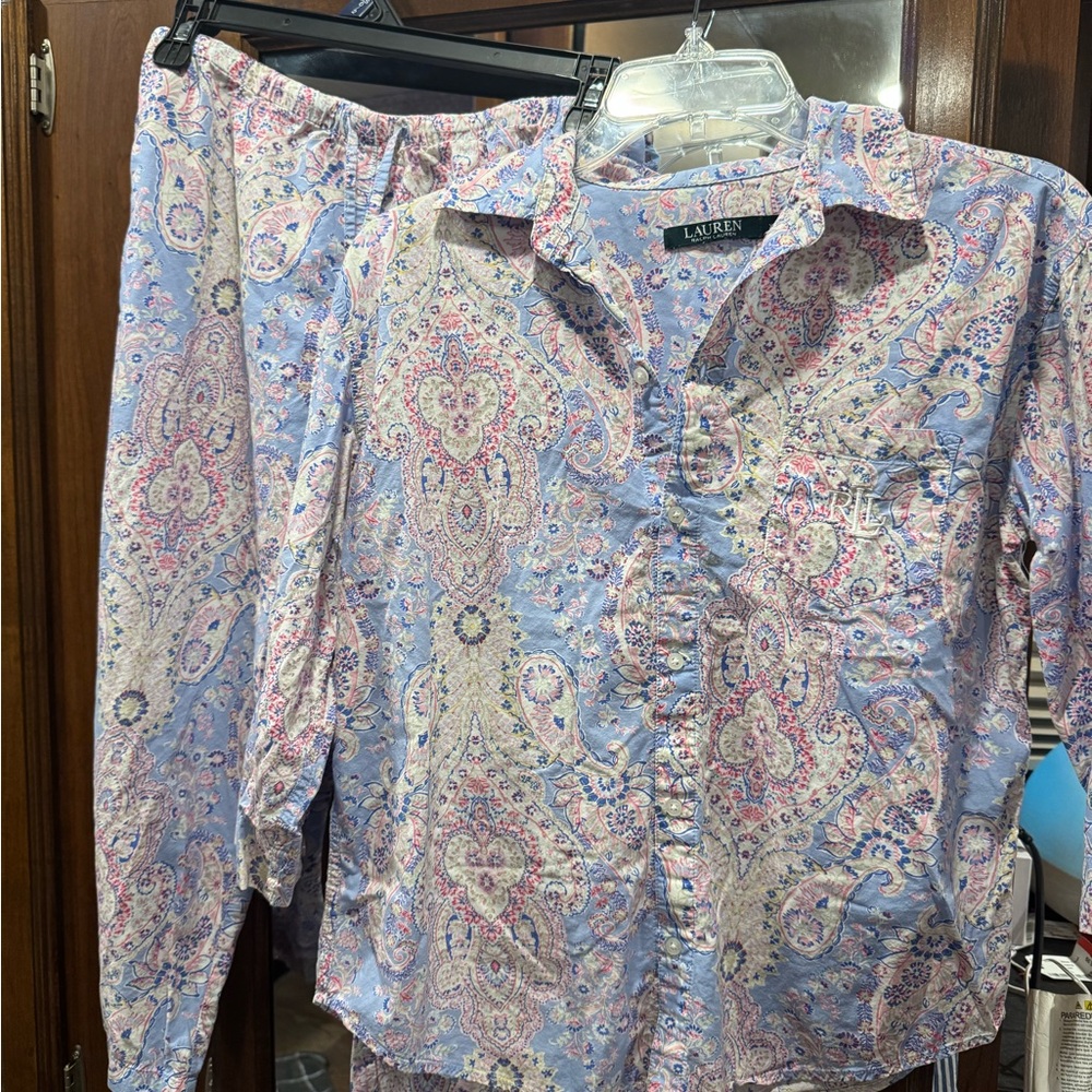 Women’s Paisley Print RALPH LAUREN PJ’s - Blue andPink